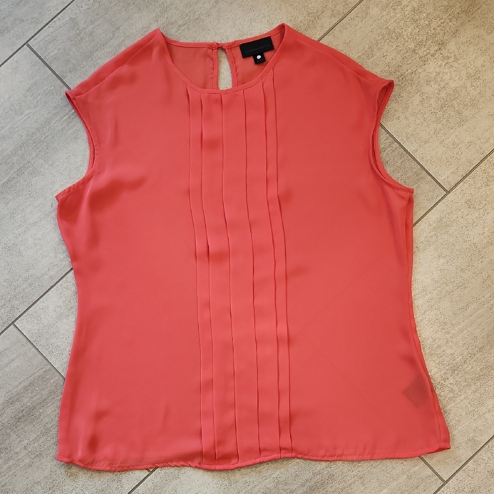 Worthington Coral Cap Sleeve Blouse Suit Separates Size Large